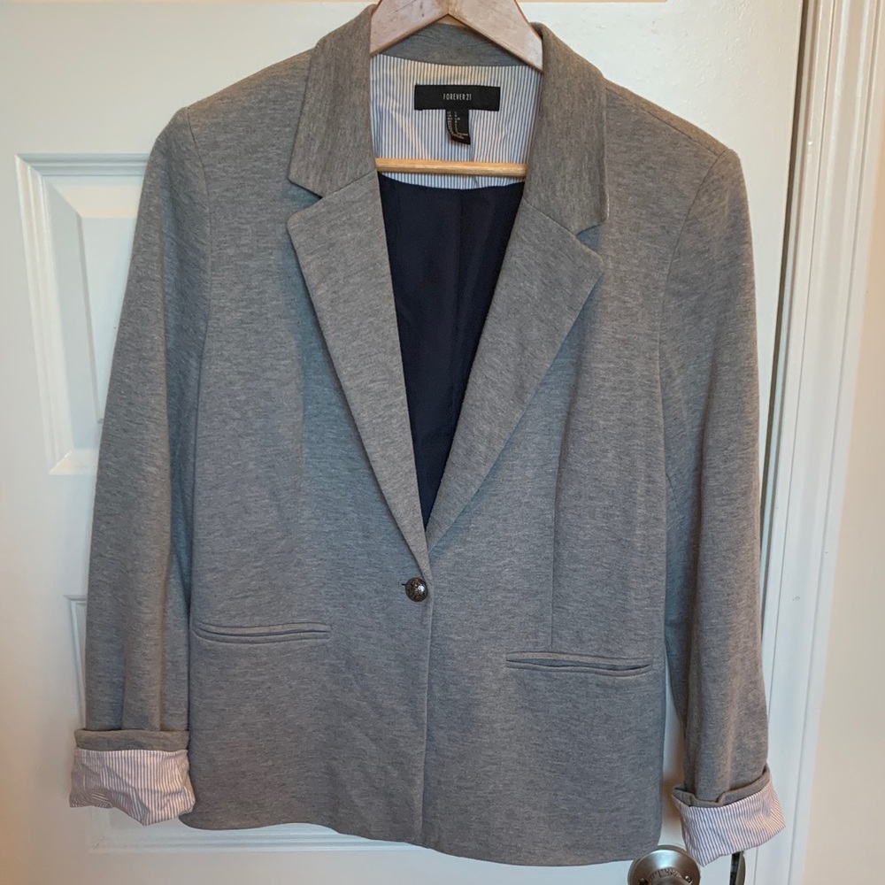 Forever 21 Classic Gray Blazer
